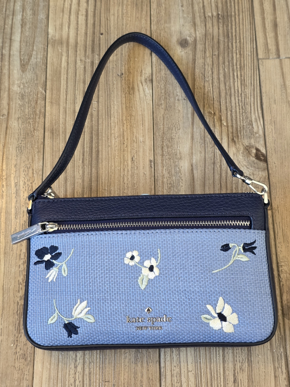 Kate Spade New York Leila Floral Embroidered Convertible Wristlet Bag